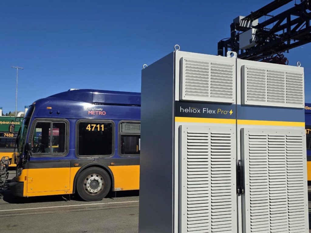 Heliox pilots its new Flex Pro 480 kW DC fast EV charger with King County Metro