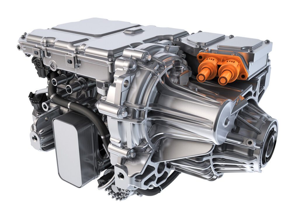 InfiMotion’s magnesium-aluminum alloy dual motor assembly claims 25% weight reduction over aluminum