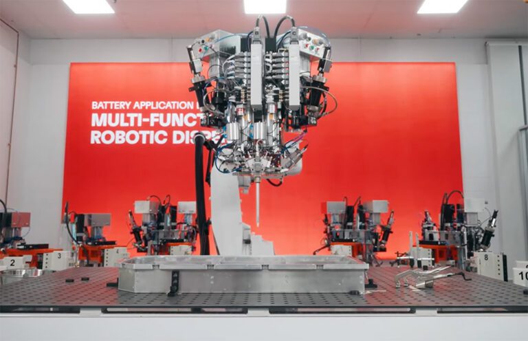Inside Henkel’s Battery Application Center, where adhesive formulations meet production-line robots