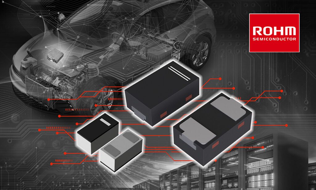 ROHM’s new ESD diodes protect 10+ Gbps automotive interfaces