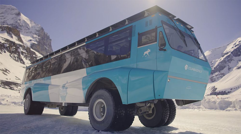 Explorer the glaciers in Jasper National Park in an EV