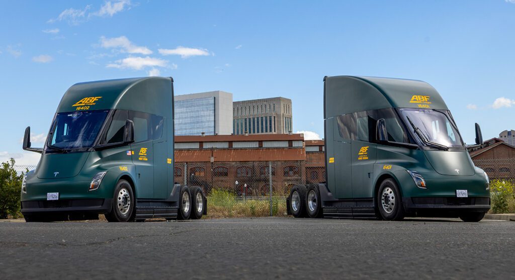 Logistics firm ArcBest evaluates Tesla Semis in its ABF Freight fleet