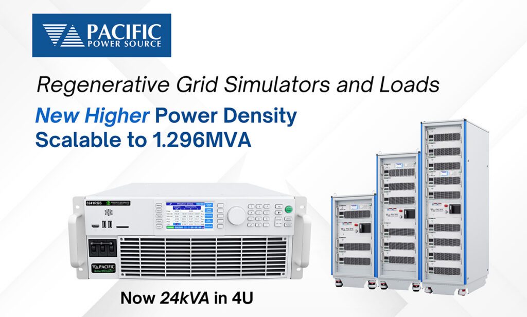 Pacific Power Source expands regenerative test platforms to 1.296 MW