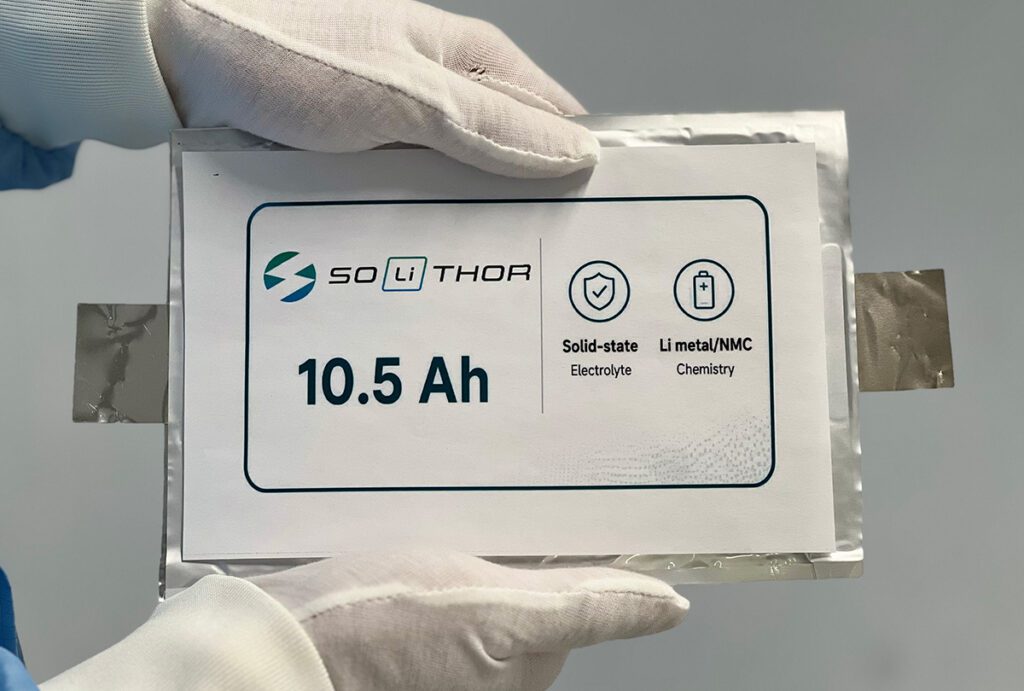 SOLiTHOR’s solid-state electrolyte hits 465 Wh/kg at stack level, passes nail penetration test