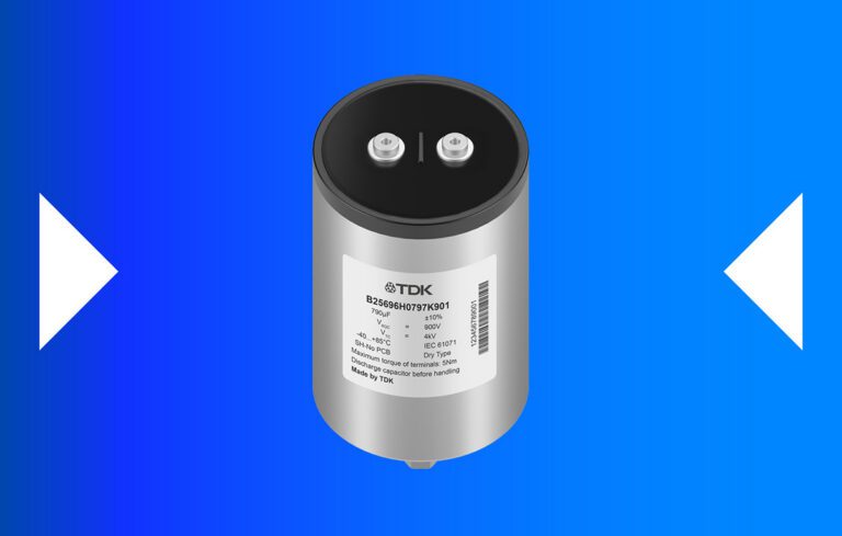 TDK launches new DC-link film capacitors for high-frequency SiC power converters