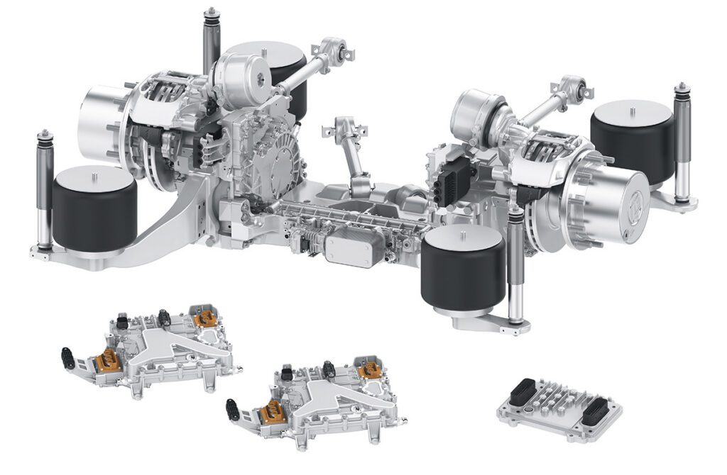 ZF’s new electric portal axle for city buses nears production