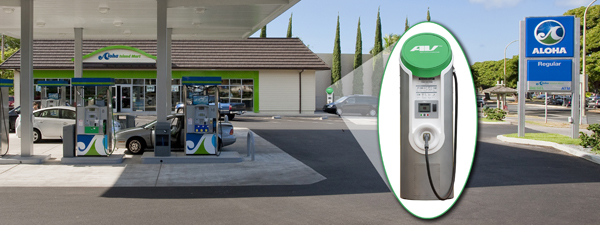 Aloha Petroleum unveils fast chargers at Hawaii gas stations