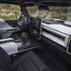 The GMC HUMMER EV’s design visually communicates extreme capability, reinforced with rugged architectural details that are delivered with a premium, well-executed and appointed interior.